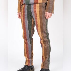 Y.T.G vertical paneled corduroy pants